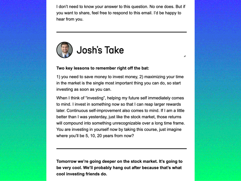 Crash Course Josh Raspopovich Edition